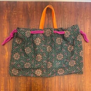 Marc Jacobs Large Paisley Canvas Cotton Tote Bag